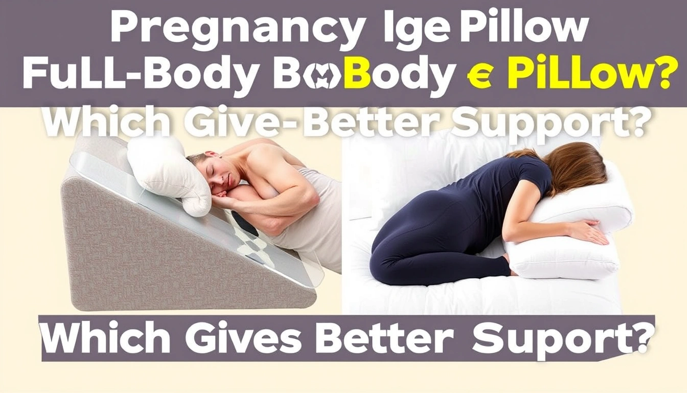 Pregnancy Wedge Pillow vs Full-Body Pillow: Which Gives Better Support? Pregnancy Wedge Pillow vs Full-Body Pillow: Which Gives Better Support?